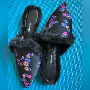 Nine West Embroidered Slipper Flats